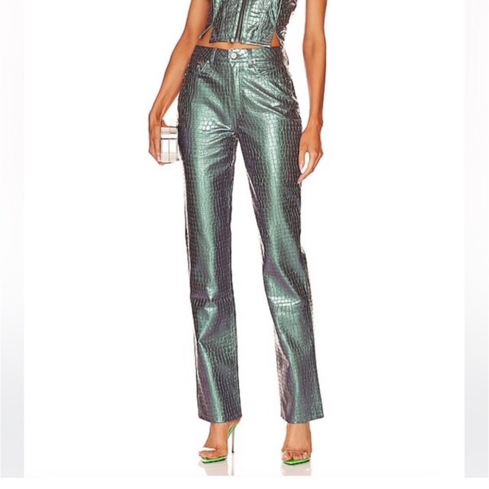 NWT AFRM Heston Pants Mermaid pattern